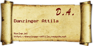 Danzinger Attila névjegykártya