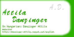 attila danzinger business card